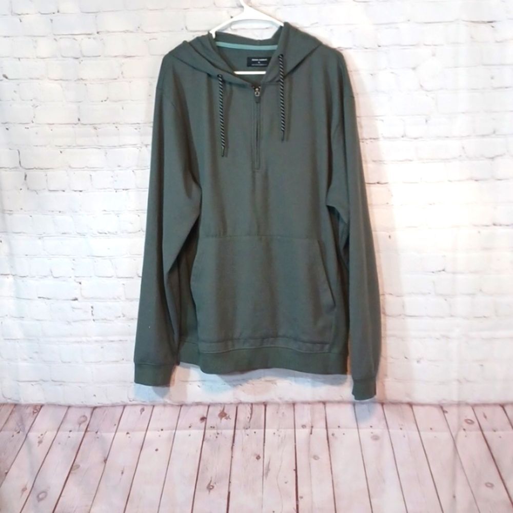 Ocean Current Blue Men's Atheleisure Lite Fleece Hoodie‎ Jacket  XL